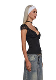 Top Romance Lace Top - Black