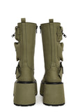 Obsidian Platform Zip-Up Boots