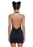 Solana Bodycon Mini Dress - Black