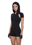 Neo Cut Out Hooded Romper
