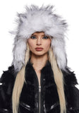 Aura Faux Fur Trapper Hat - White