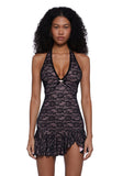 Live A Little Halter Lace Dress