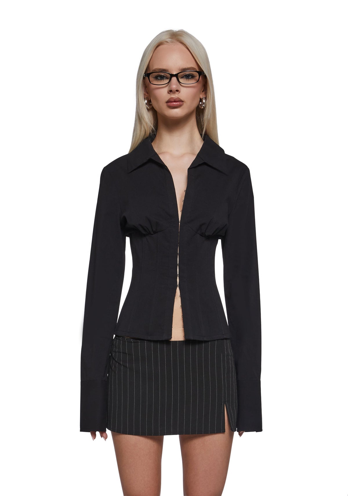 Office Siren Blouse - Black