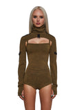 Outro Knit Romper And Shrug Set