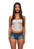 Vibing Sounds Faux Fur Belt - Brown