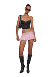 Fierce Flirt Lace Skirt - Pink