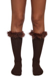Snowy Top Knit Socks
