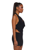 Chart Topper Skirt Set - Black