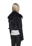 Polished Rebel Cropped Bomber Jacket