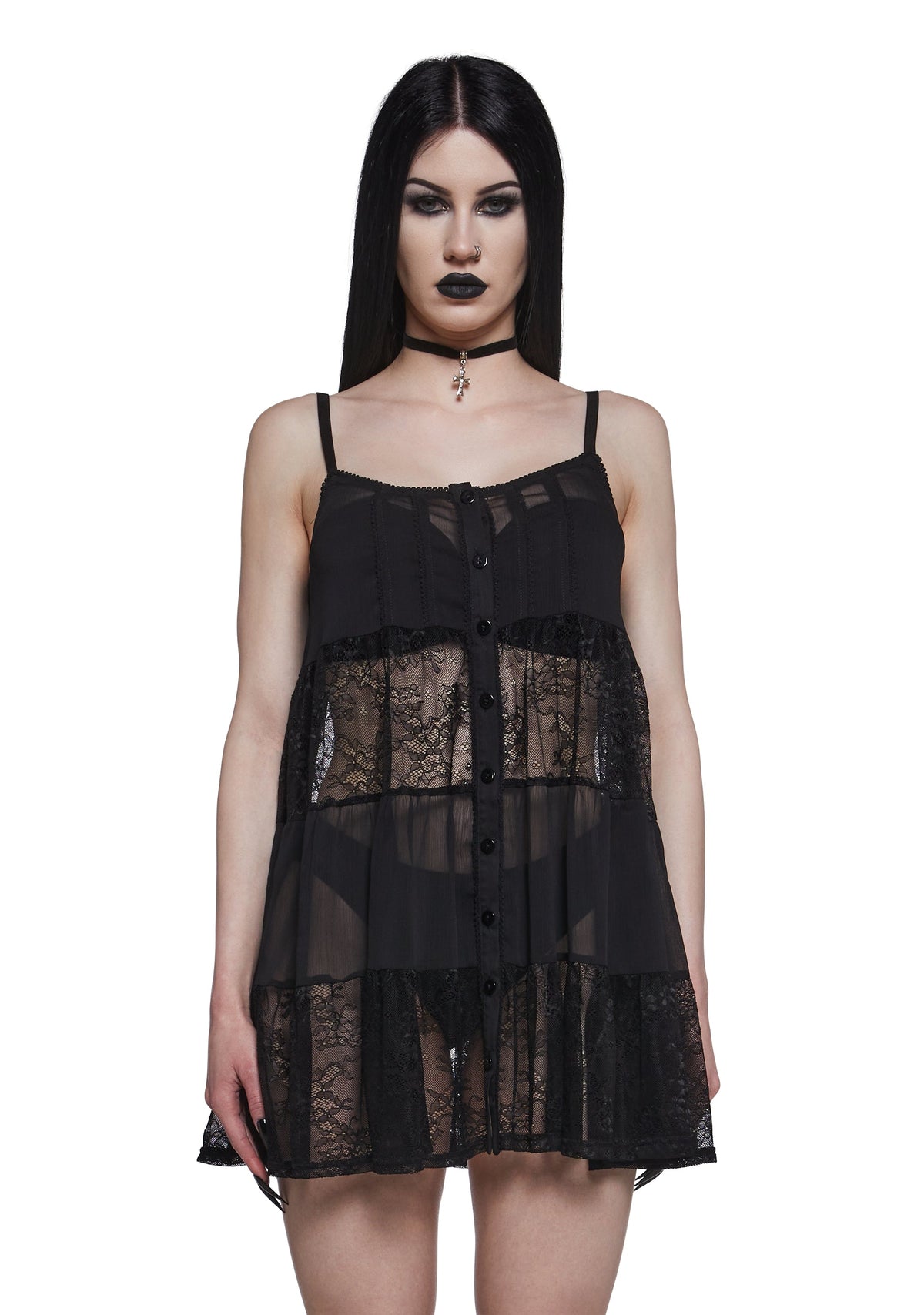 Iris Lace Babydoll Dress