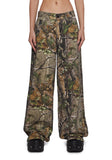 Sinful Attitude Wide Leg Jeans - Camo