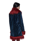 Art Magic Velvet Coat - Blue