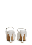 Lana Strappy Platform Heel - White
