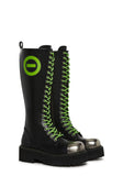 Type O Negative Steel Toe Lifted Combat Boots