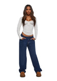 Text Me Long Sleeve Top - Ivory