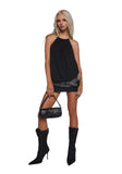 Dance Cascade Halter Dress
