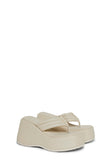Happy Greetings Platform Sandals - Off White