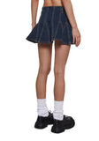 Mariah Flared Denim Skirt