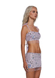 Fluorescent Eden Crop Tank - Purple
