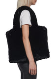 Cutie Pie Faux Fur Bag - Black