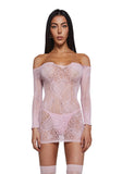 My Everything Off The Shoulder Dress - Pink