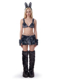 Labubu Furry Lingerie - Grey