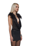 Cheri Halter Dress - Black
