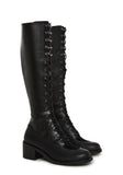 Sepia Filter Memories Lace Up Boots