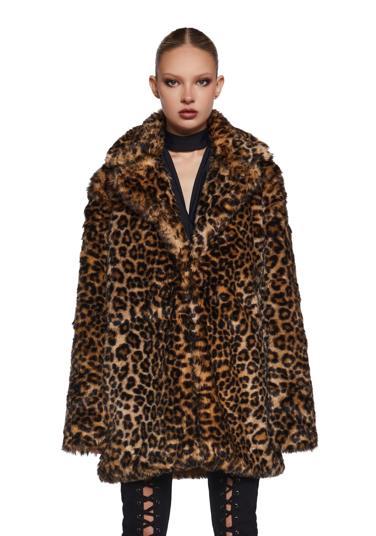Hunt You Down Leopard Faux Fur Jacket