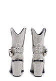 Sharp Sheriff Shine Cowboy Boots - Silver