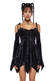 F is For Fairies Handkerchief Dress - Black Velvet