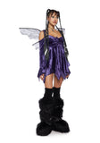 F is For Fairies Handkerchief Dress - Purple Velvet