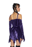 F is For Fairies Handkerchief Dress - Purple Velvet
