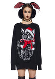 Purrfect Present Oversized Sweater