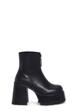 Detention Hall Platform Boots - Black