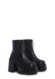 Detention Hall Platform Boots - Black