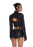 Downbeat Spiked Shrug