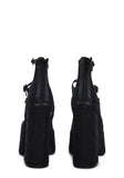Smiling Melody Platform Heels - Black