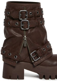 Warp Combat Boots - Brown