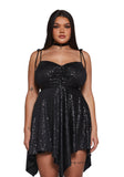 Keep Shining Mini Dress - Sequin
