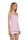 Y2K Bubble Mini Dress - Pink