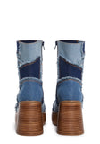 Winding Roads Ankle Boots - Denim