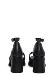 Soft Waltz Platform Sandals - Black