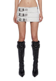 Sofie Belted Skirt - White