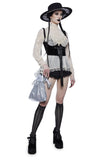 Fall From Grace Velvet Underbust Corset