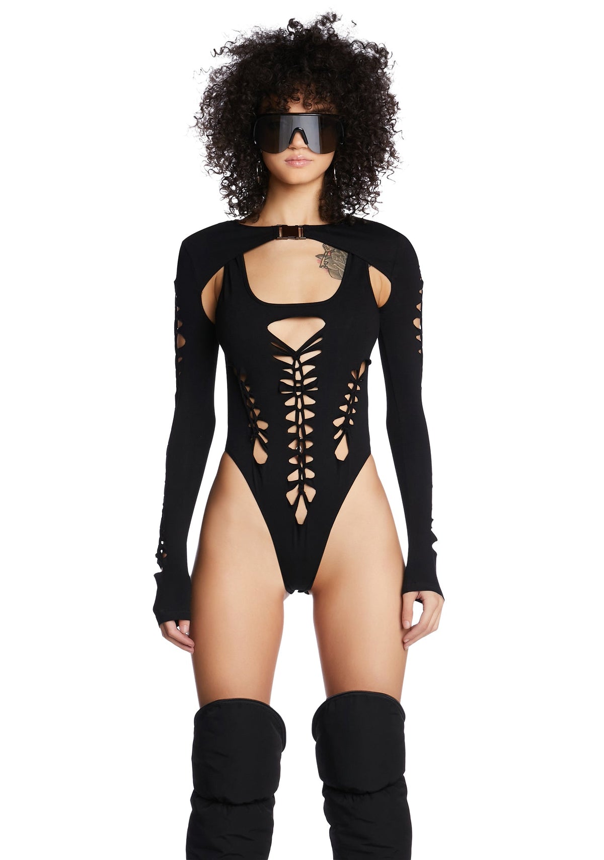 While I'm Young Bodysuit And Shrug Set