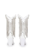 Present Perfect Cowboy Boots - White